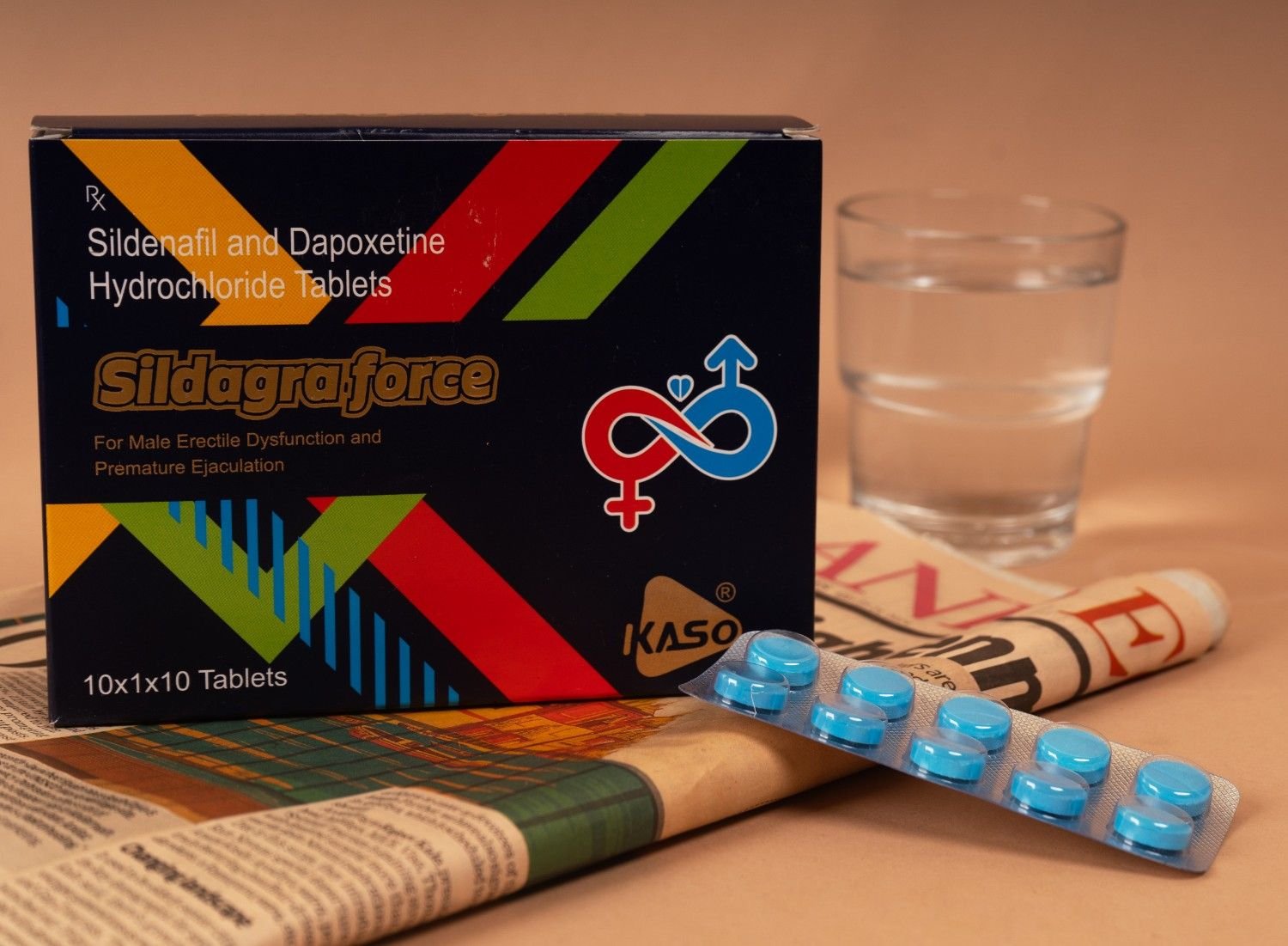 SILDAGRA FORCE 10x1x10 Tablet - SILDAGRA FORCE Tablet – 10 Pack (Sildenafil + Dapoxetine)