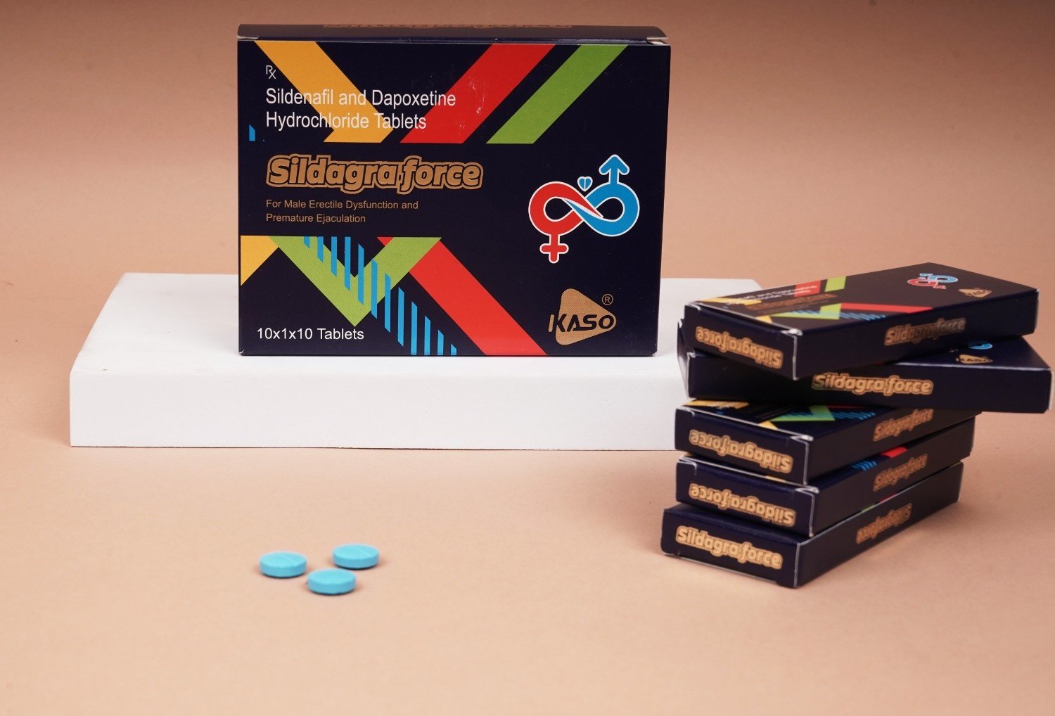 SILDAGRA FORCE 10x1x10 Tablet - SILDAGRA FORCE Tablet – 10 Pack (Sildenafil + Dapoxetine)